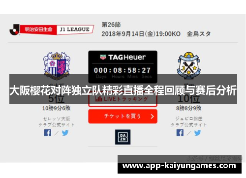 大阪樱花对阵独立队精彩直播全程回顾与赛后分析